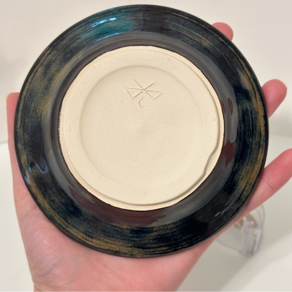 Handmade small stoneware dessert plate - Picture 5 of 5